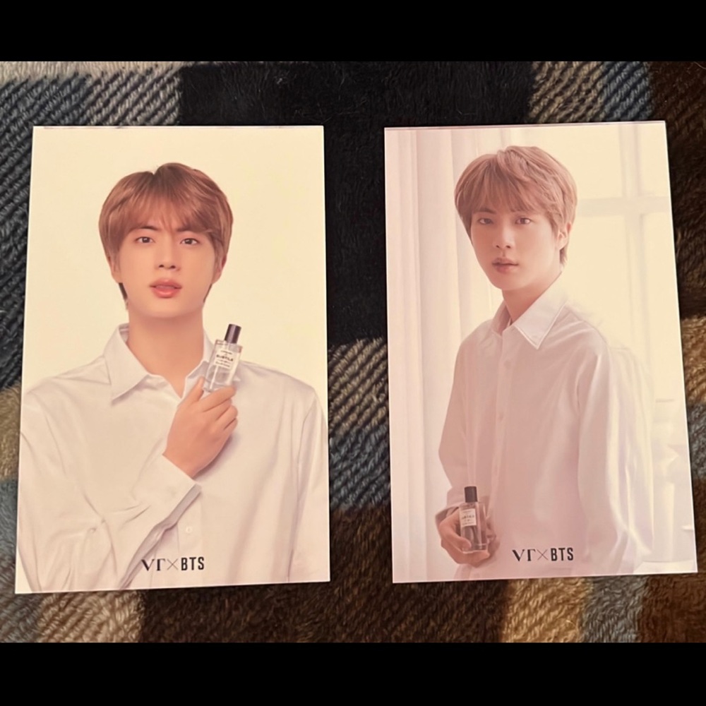 VT x BTS Perfume Jin photocards